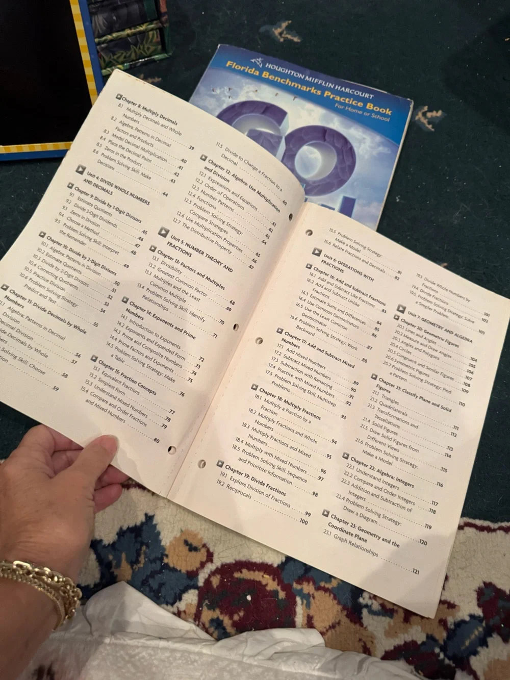 Harcourt Math Practice Workbook grades 4 and 5